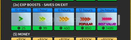 BLOX FRUITS 2X EXP BOOST 15 DAKİKA