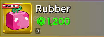 ✨Blox Fruits Permanent Rubber ✨