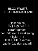 BLOX FRUİTS HESAP KASMA SAHTE FIYAT AÇIKLMA OKU