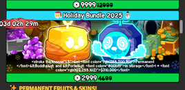 BLOX FRUITS HOLIDAY BUNDLE 2025