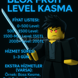 ???? BLOX FRUITS LEVEL KASMA HİZMETİ ????