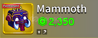 ✨Blox Fruits Permanent Mammoth ✨