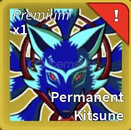 Blox Fruits PERMANENT KITSUNE ve + 1x STORAGE