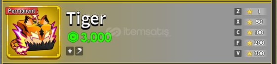 Blox Fruits PERMANENT Tiger 