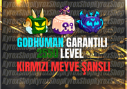 BloxFruit 2550 LVL + Godhuman + Kırmızı Meyve 