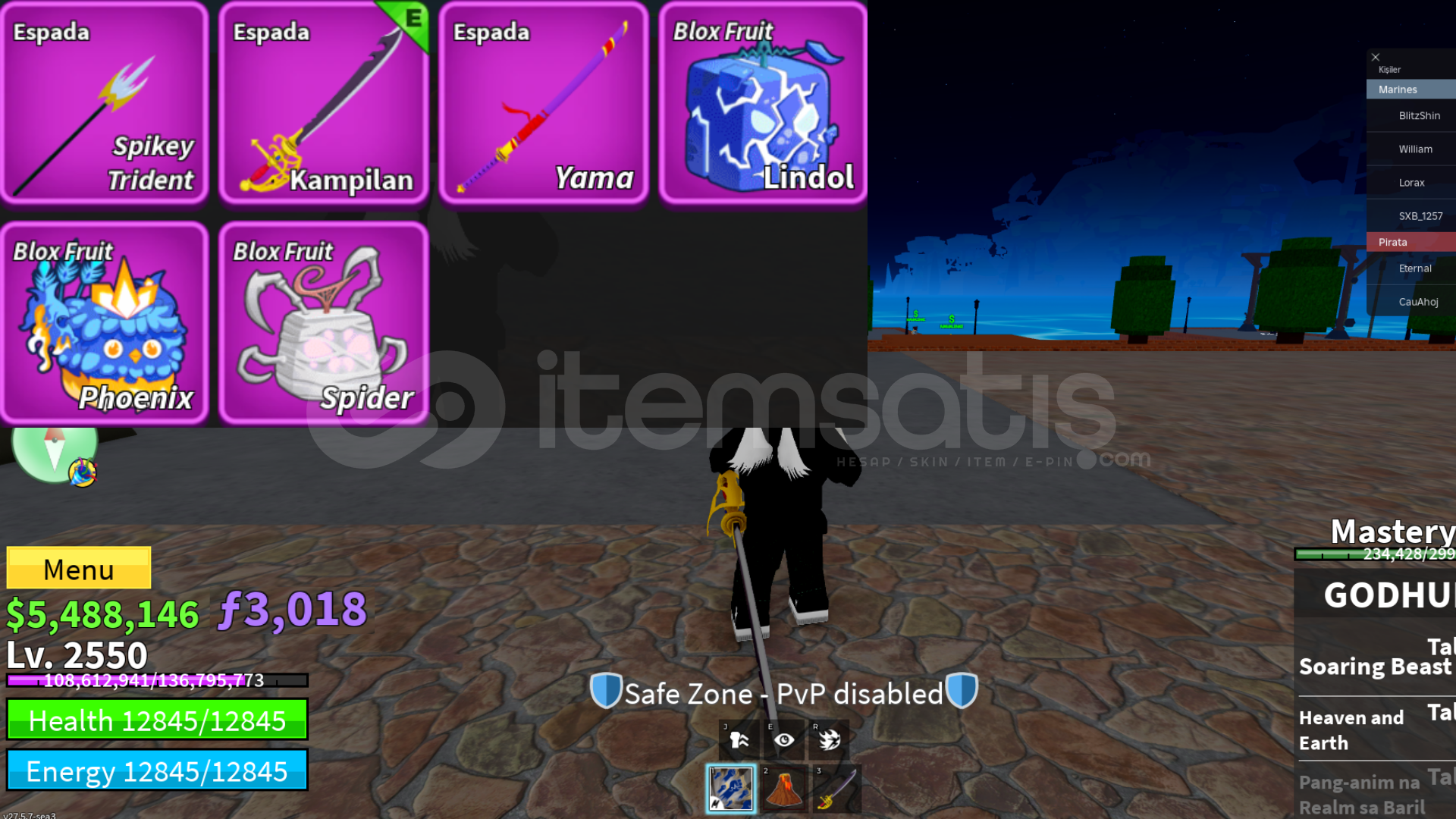 ✅BloxFruit✅2550 LVL⭐PHOENİX GOD GARANTİ⭐5.4M ✅BloxFruit✅2550 LVL⭐PHOENİX GOD GARANTİ⭐5.4M
