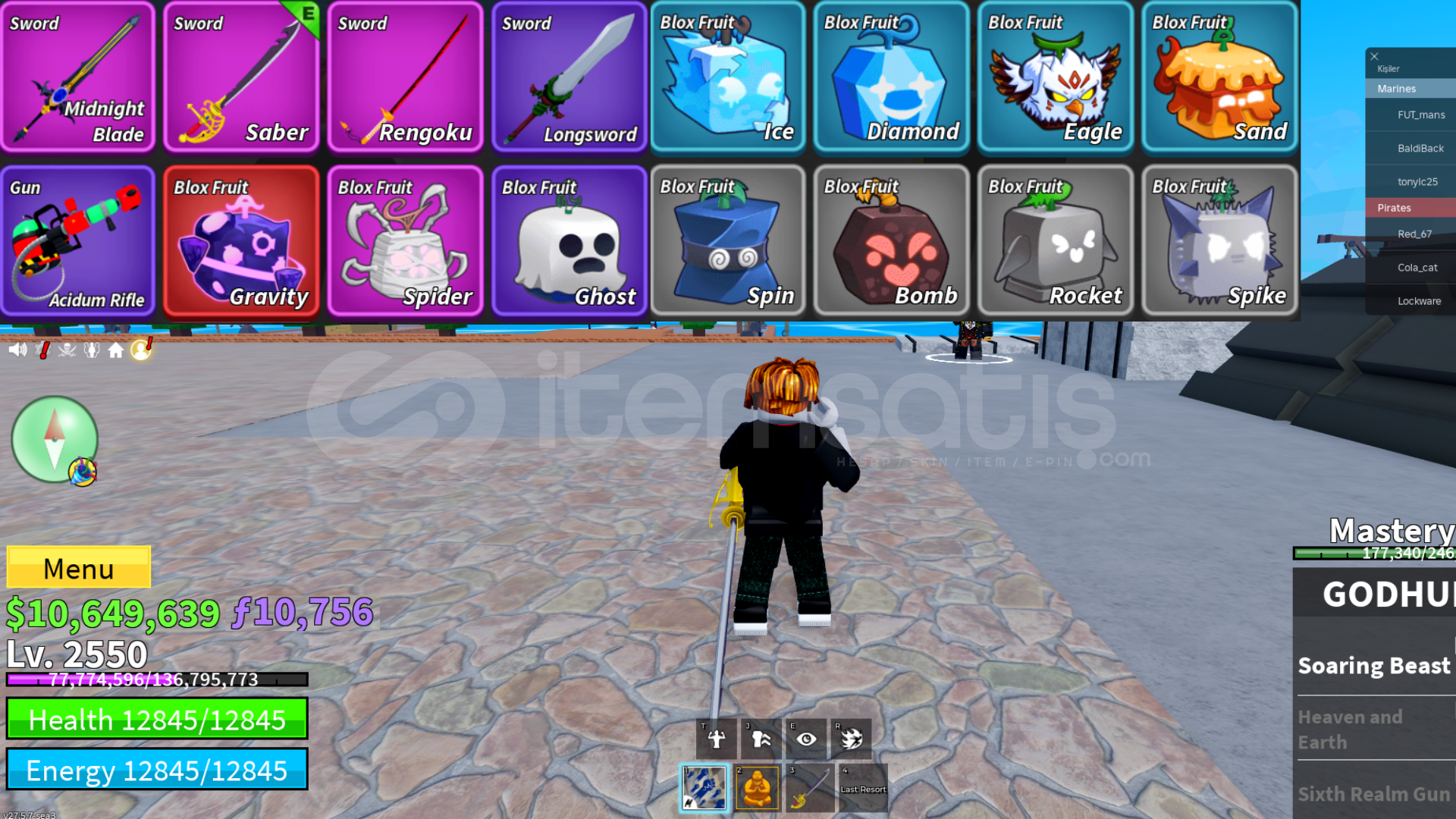 ✅BloxFruit✅2550 LVL⭐GRAVİTY GOD GARANTİ⭐10.6M ✅BloxFruit✅2550 LVL⭐GRAVİTY GOD GARANTİ⭐10.6M