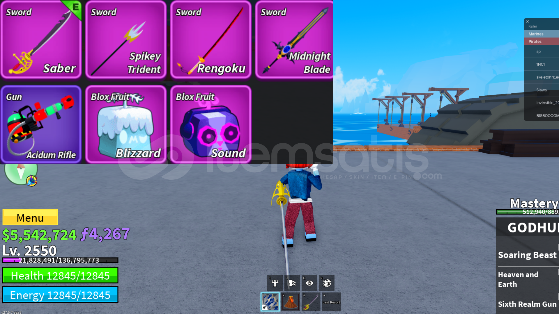 ✅BloxFruit✅2550 LVL⭐SOUND GOD GARANTİ⭐5.5M ✅BloxFruit✅2550 LVL⭐SOUND GOD GARANTİ⭐5.5M