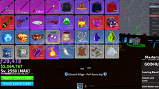 ✅BloxFruit✅2550 LVL⭐SG SHADOW GOD GARANTİ⭐5M