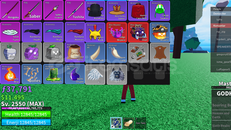 ✅BloxFruit✅2550 LVL⭐SHADOW GOD GARANTİ⭐11K