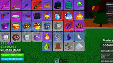 ✅BloxFruit✅2550 LVL⭐SG SPİRİT GOD GARANTİ⭐3.4M