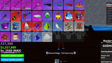 ✅BloxFruit✅2550 LVL⭐SG CONTROL GOD GARANTİ⭐1.2M