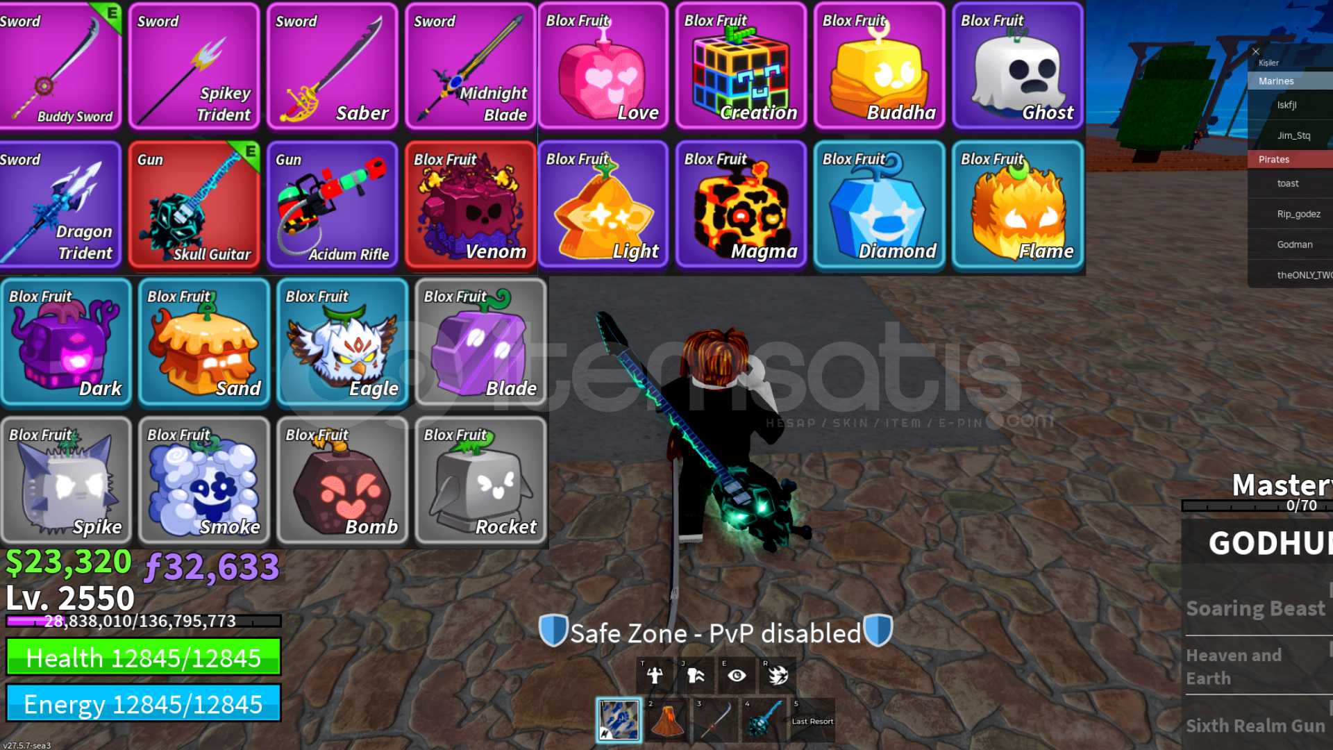 ✅BloxFruit✅2550 LVL⭐VENOM GOD GARANTİ⭐23K ✅BloxFruit✅2550 LVL⭐VENOM GOD GARANTİ⭐23K