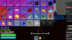 ✅BloxFruit✅2550 LVL⭐SG CONTROL GOD GARANTİ⭐2.6M