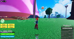 (Bloxfruit) 2800 Max Level + Godhuman