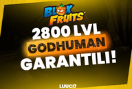 ⭐BloxFruits 2800 Level + Godhuman | Garantili⭐