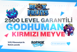 BloxFruits Godhuman + Kırmızı Meyve | Garantili