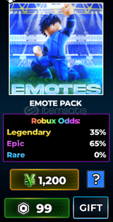 Blue Lock: Rivals Emote Pack