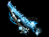 Blue oni katana blade ball