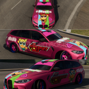 BMW M3 Touring POWER PUFF GIRL ÇİZİM