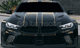 BMW M8 300hp golden batman polis sirenli 