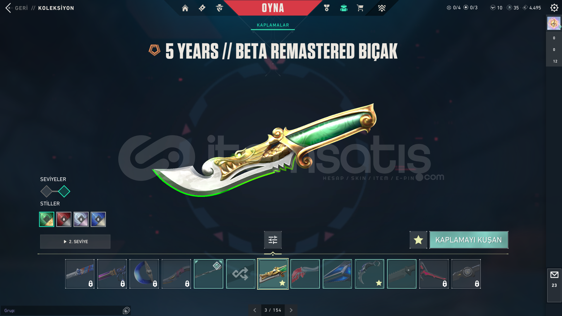 BOL BIÇAK SKİNLİ HESAP AÇIKLAMAYI OKU BOL BIÇAK SKİNLİ HESAP AÇIKLAMAYI OKU