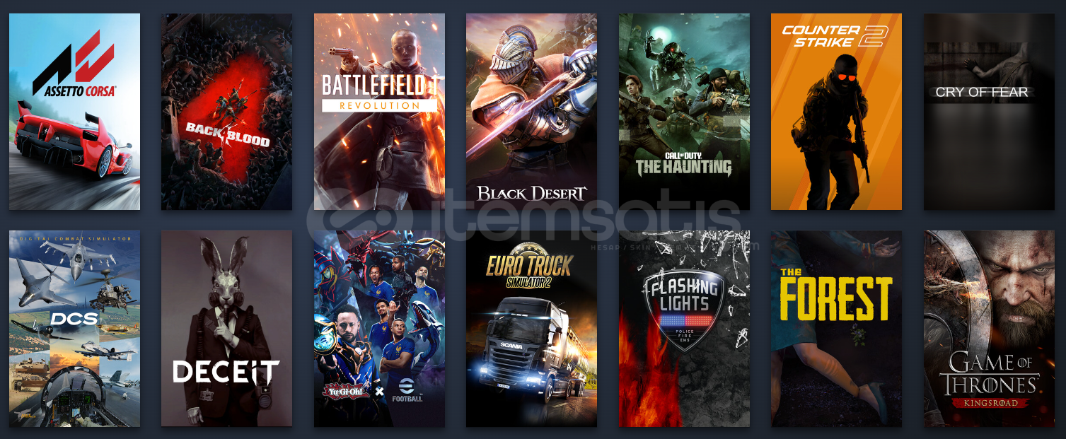 Kelepir Bol Oyunlu Kişisel Steam Hesabı Kelepir Bol Oyunlu Kişisel Steam Hesabı