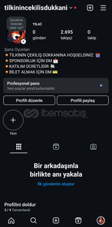 Bol Takipçili Satılık Çekiliş Hesabı