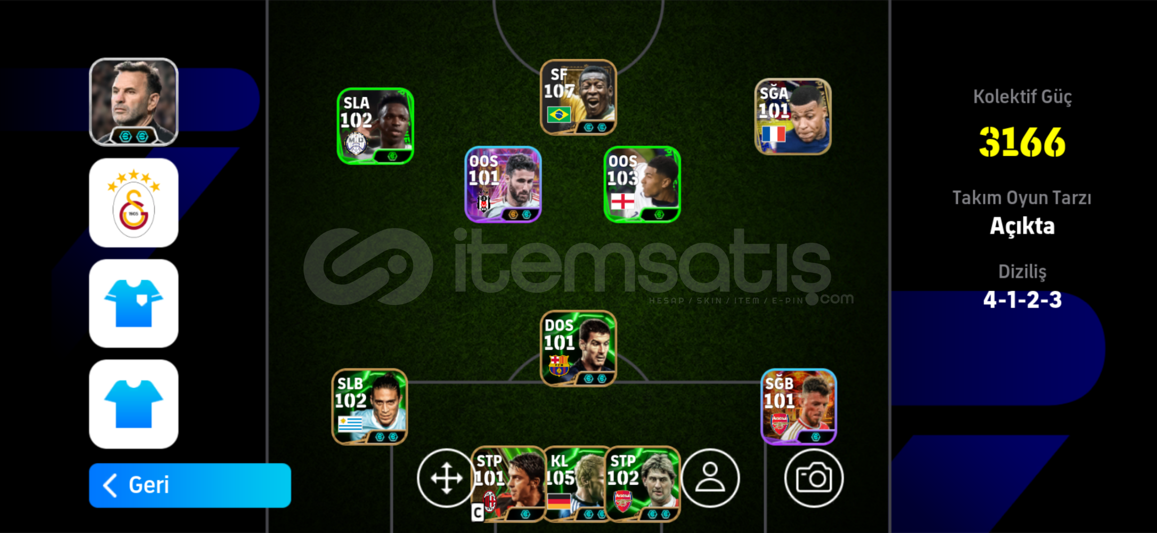 Bombacılı 108Pele 106Puskas max3170kg Bombacılı 108Pele 106Puskas max3170kg