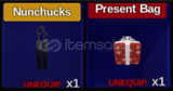 Booga Booga Present Bag / Nunchucks
