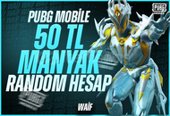 ⭐[MANYAK] 49.90 Tl Random Hesap | PubgM