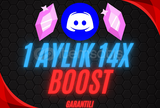 ⭐(BOTLU) 1 Aylık 14 Boost (STOK VAR )