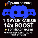 ✨ [Botsuz] 1-3 Aylık Karışık 14x BOOST ✨