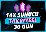 ⭐[Botsuz] 1 Ay 14x Sunucu Takviyesi