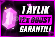 ⭐BOTSUZ | 1 AYLIK 12x BOOST | GARANTİLİ⭐