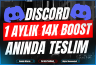 ⭐[STOK VAR] 1 Aylık Discord 14x Boost (BOTSUZ)⭐