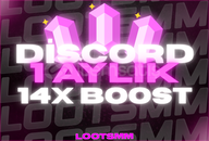 ⭐[BOTSUZ] 1 AYLIK 14X BOOST/EN UYGUN+GARANTİ✅⭐