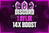 ⭐[BOTSUZ] 1 AYLIK 14x BOOST + GARANTİ