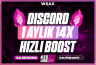 ⭐[BOTSUZ] 1 AYLIK 14X BOOST+ STOK SINIRSIZ⭐