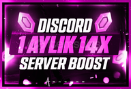 ⭐ [BOTSUZ]⭐ 1 AYLIK 14X SERVER BOOST⚡HIZLI