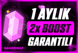 ⭐BOTSUZ | 1 AYLIK 2x BOOST | GARANTİLİ⭐