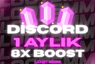 ⭐[BOTSUZ] 1 AYLIK 8X BOOST/EN UYGUN+GARANTİ✅⭐