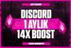 ⭐ [STOK VAR] 1 Aylık Discord 14X Boost ⭐