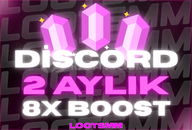 ⭐[BOTSUZ] 2 AYLIK 8X BOOST/EN UYGUN+GARANTİ✅⭐