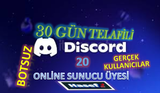 BOTSUZ 20 ONLİNE SUNUCU ÜYE GERÇEK KULLANICILAR