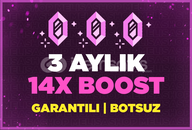 ⭐️[BOTSUZ] 3 AYLIK 14x BOOST⭐️