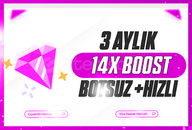 ✨BOTSUZ✨3 AYLIK 14X BOOST ✨