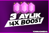 ✨[BOTSUZ] 3 AYLIK 14x BOOST | GARANTİ