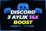 BOTSUZ | 3 Aylık Discord 14x Boost