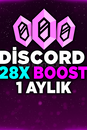 ⭐️ BOTSUZ+ANLIIK - DİSCORD 1 AYLIK 28X BOOST ⭐️
